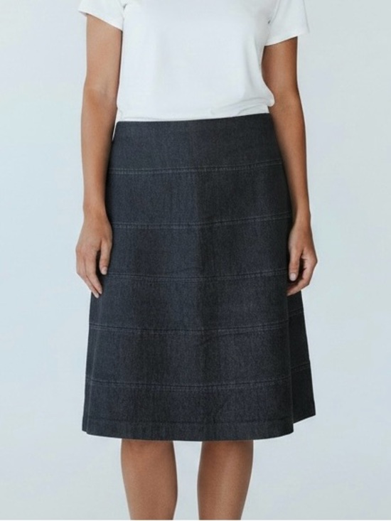 Sandro Dresses & Skirts - Sandro Tiered Denim Sheath Skirt